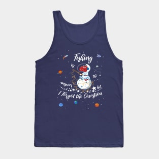 dinosaur fishing Tank Top